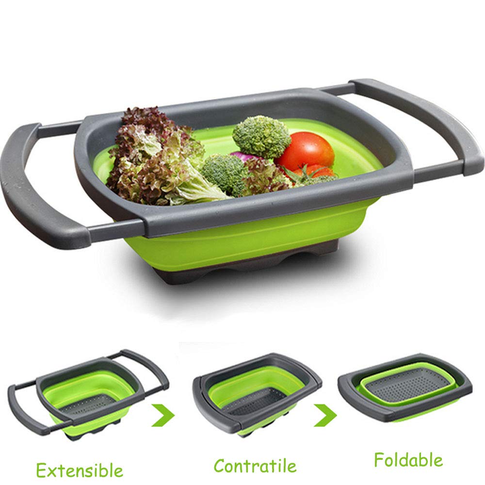 EigPluy Kitchen Collapsible Colander