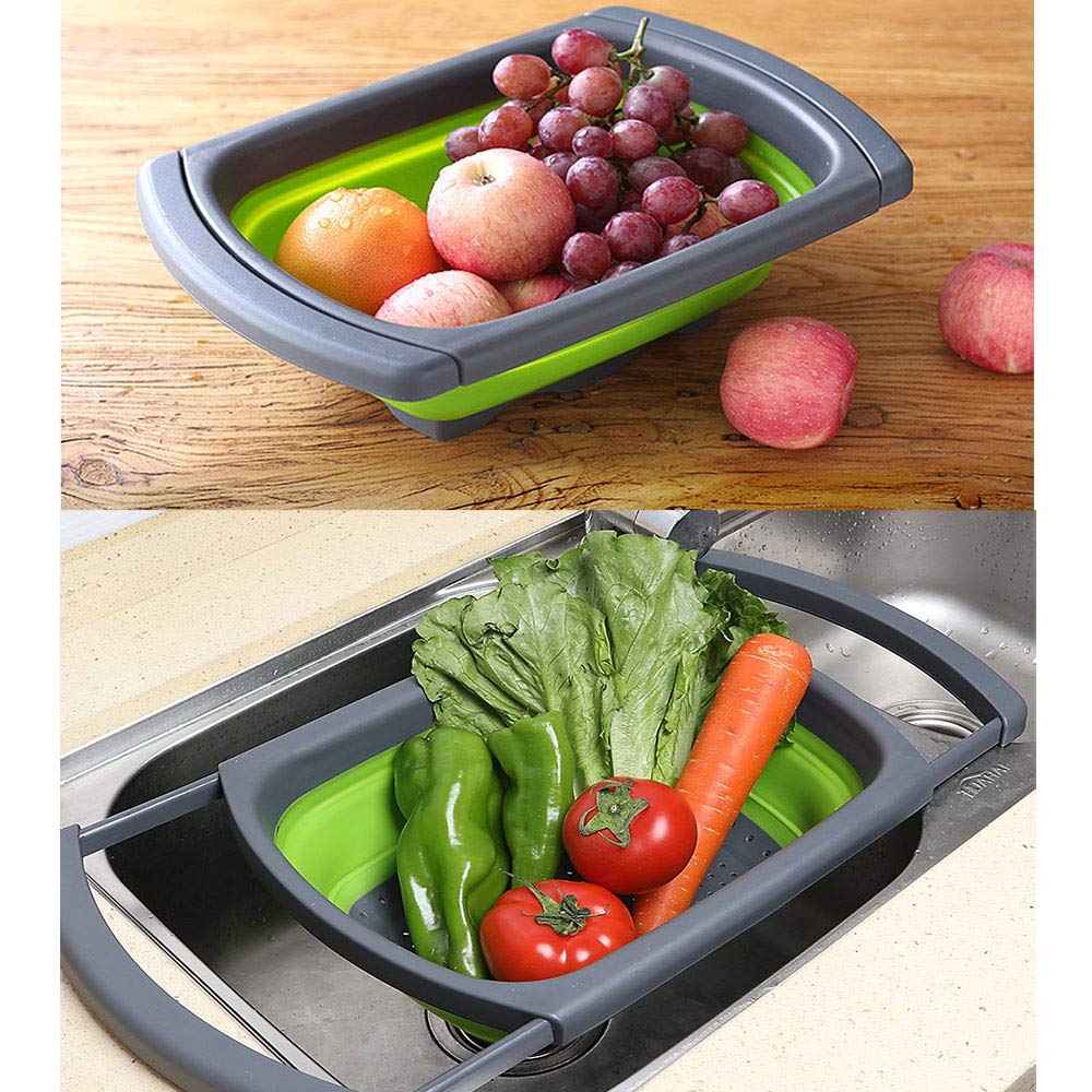 EigPluy Kitchen Collapsible Colander